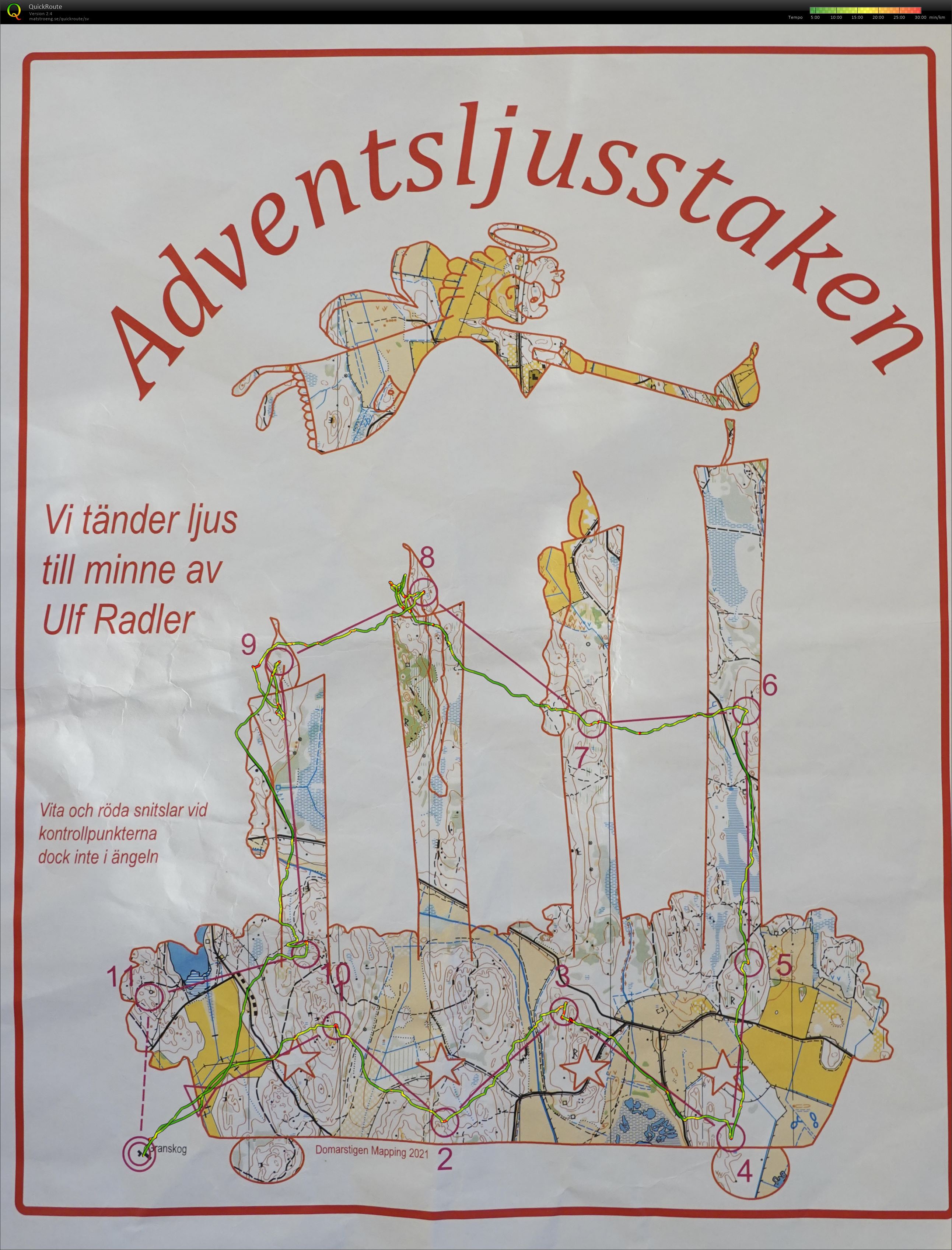 Adventsljusstaken (6 km) (19/12/2021)