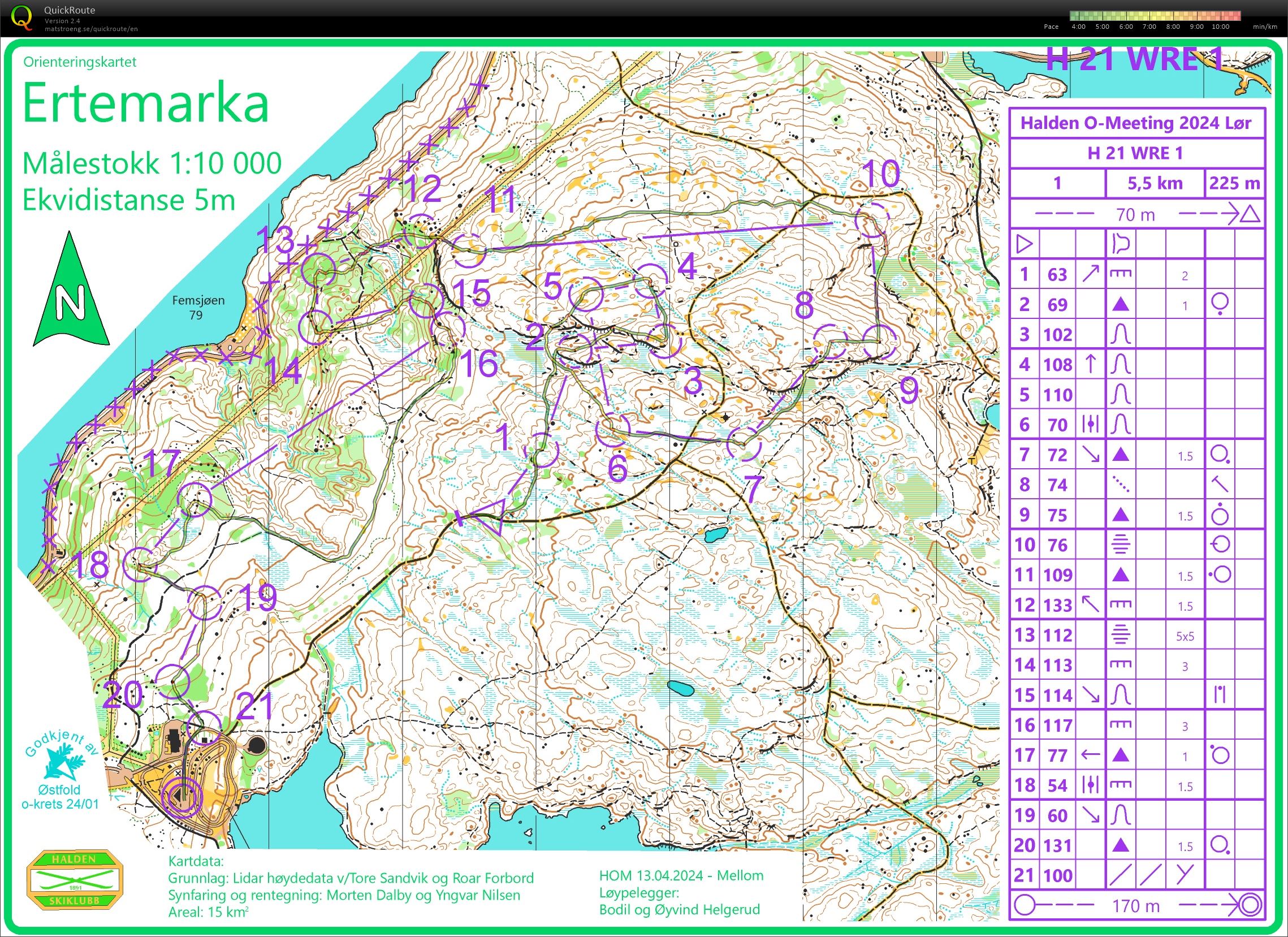 Halden O-Meeting Mellom (2024-04-13)